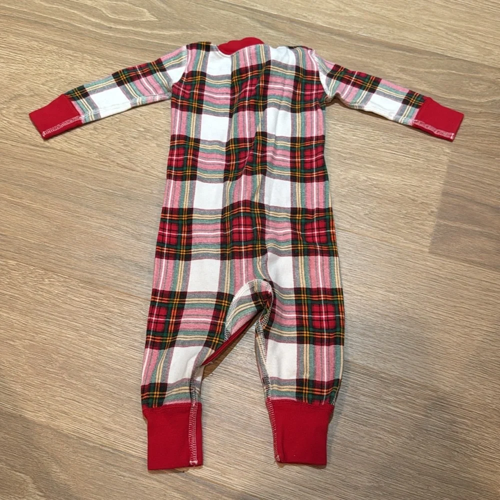 Hanna Andersson Red White Plaid One-Piece